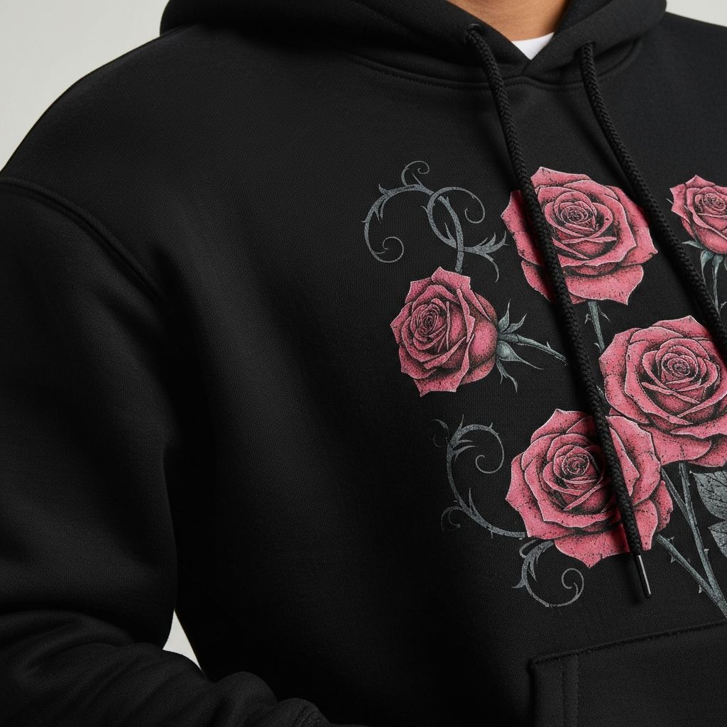 Gothic Rose Hoodie